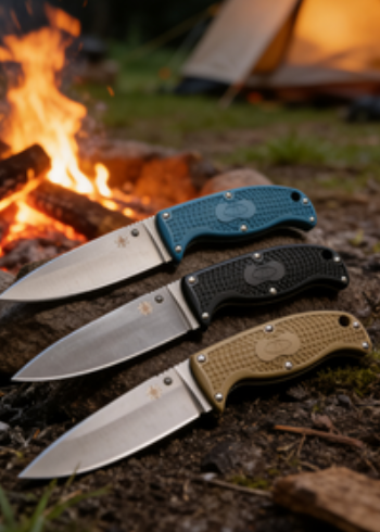 3-Piece 8cr14 Stainless Steel Folding Pocket Knife Set with Fiberglass Handle - Compact EDC Outdoor Cutting Tools