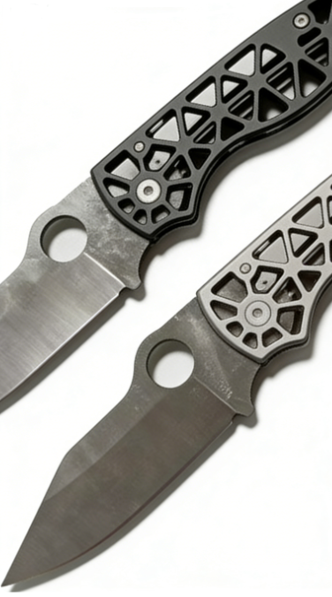 Premium 14C28N Steel Folding Pocket Knife with Lightweight Titanium Handle
