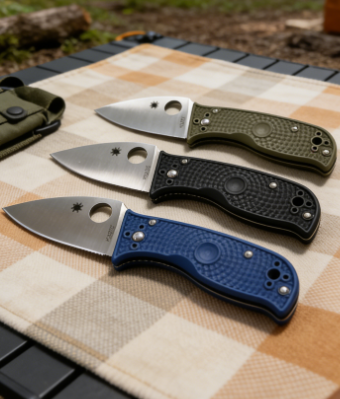 3-Piece C69 8cr14 Stainless Steel Folding Pocket Knife Set with Fiberglass Handle - 7.5cm Blade EDC Outdoor Cutting Tools