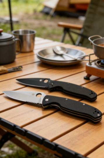 8cr14 Stainless Steel Folding Pocket Knife with G10 Handle - 10.5cm Sharp Multi-style Blade EDC Outdoor Tool