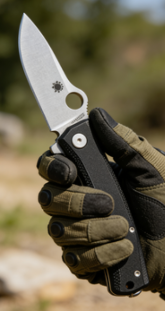 8cr14 Stainless Steel Folding Pocket Knife with Linen + Steel Handle - 8.5cm Drop Point Full Edge/Serrated Blade EDC Outdoor Tool
