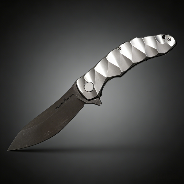 CRKT JJ163 Folding Knife - D2 Tool Steel Blade & Titanium Handle | Sharp Point Design Premium EDC Knife