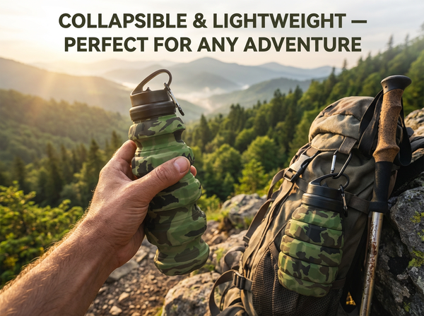 Camouflage Outdoor Silicone Water Bottle