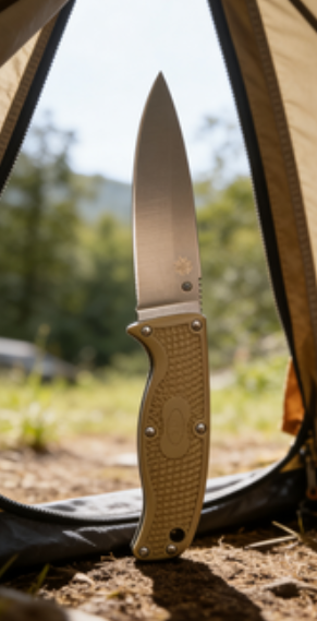 3-Piece 8cr14 Stainless Steel Folding Pocket Knife Set with Fiberglass Handle - Compact EDC Outdoor Cutting Tools
