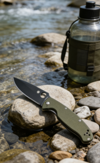 8cr14 Stainless Steel Folding Pocket Knife with G10 Handle - 10.5cm Sharp Multi-style Blade EDC Outdoor Tool