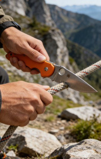 8cr14 Stainless Steel Folding Pocket Knife with G10+Steel Handle - 8.0cm Sharp Pointed Blade EDC Outdoor Tool