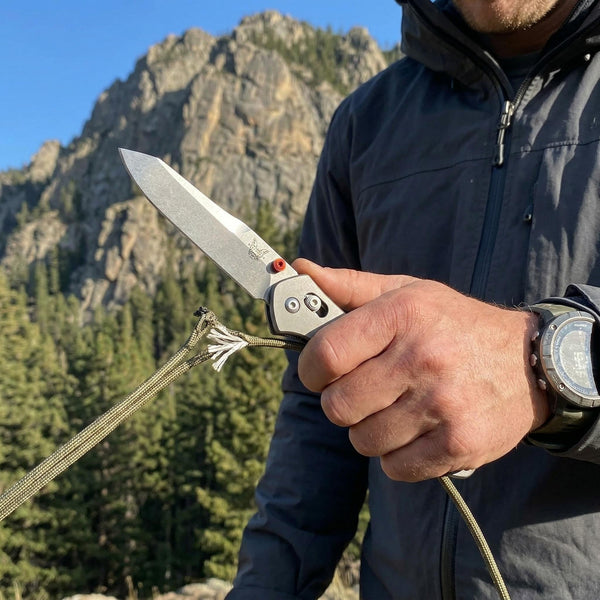 940 Titanium EDC Folding Knife | 9Cr Steel Blade, Ball Bearing Pivot, Liner Lock Pocket Knife for Outdoor & Collection