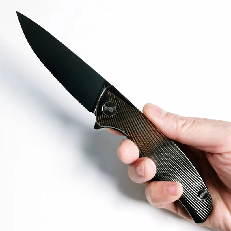 JJ061 Slim-Line Titanium Gentleman'''s Carry - M390 Steel