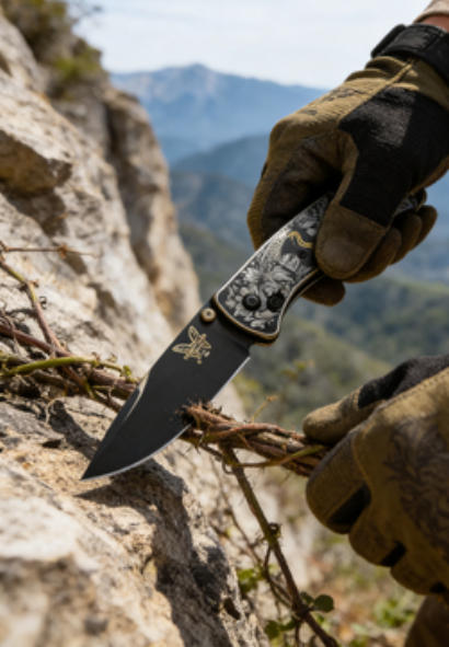Snake Pattern Handle Folding Knife Portable Stainless Steel Pocket Knife Daily EDC Outdoor Package Opener Mirror Blade Sharp Folding Knife