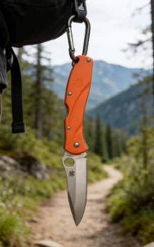 4-Piece 8cr14 Stainless Steel Folding Pocket Knife Set with Fiberglass Handle - 9.5cm Blade EDC Outdoor Cutting Tools