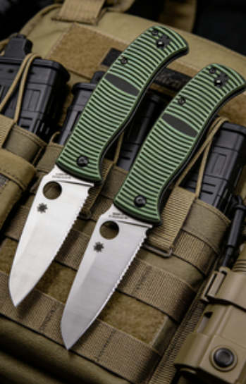 8cr14 Stainless Steel Folding Pocket Knife with G10 Handle - 9.8cm Cleaver Style Full Edge/Serrated Blade EDC Outdoor Tool