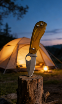 8cr14 Stainless Steel Mini Folding Pocket Knife with PEI Handle - 4.5cm Sharp Pointed Blade EDC Outdoor Tool