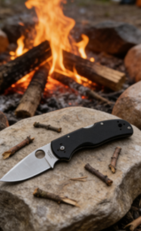 2-Piece 8cr14 Stainless Steel Folding Pocket Knife Set with G10 Handle - 7.5cm Blade EDC Outdoor Cutting Tools