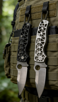 Premium 14C28N Steel Folding Pocket Knife with Lightweight Titanium Handle