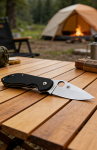8cr14 Stainless Steel Folding Pocket Knife with G10+Steel Handle - 8.0cm Sharp Pointed Blade EDC Outdoor Tool
