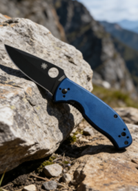 8cr14 Stainless Steel Folding Pocket Knife with Titanium Handle - 8.8cm Sharp Drop Point Blade EDC Outdoor Tool