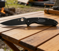8cr14 Stainless Steel Folding Pocket Knife with Fiberglass Handle - 10.5cm Sharp Drop Point Blade EDC Outdoor Tool