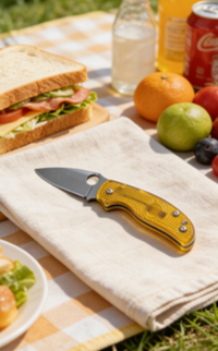8cr14 Stainless Steel Folding Pocket Knife with PEI Handle - 7.5cm Sharp Drop Point Blade EDC Outdoor Tool
