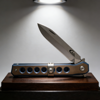 Titanium Folding Pocket Knife — 8Cr Steel Blade | Ball Bearing EDC Knife for Outdoor, Hiking & Collecting