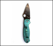 Ice Crystal Titanium Green Handle Folding Knife Portable Stainless Steel Pocket Knife Daily EDC Outdoor Package Opener Sharp Folding Pocket Knife