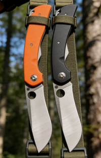8cr14 Stainless Steel Folding Pocket Knife with G10 Handle - 10.2cm Drop Point Blade EDC Outdoor Tool
