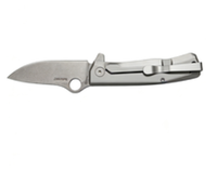 8cr14 Stainless Steel Folding Pocket Knife with Linen + Steel Handle - 8.5cm Drop Point Full Edge/Serrated Blade EDC Outdoor Tool