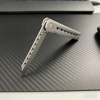 CRKT 2nd Generation Compact Baton Knife - 8Cr Steel Blade & Titanium Handle with Perforated Design | Premium EDC Self-Defense Tool