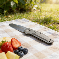 9400 Titanium M390 Automatic EDC Knife - Side-Opening, Ball Bearing Pivot, Liner Lock Pocket Knife for Outdoor & Collection