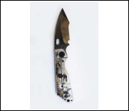 Titanium Alloy Handle Folding Knife Portable Stainless Steel Pocket Knife Daily EDC Outdoor Package Opener Sharp Sandblasted Blade Folding Knife