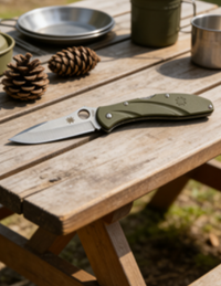 4-Piece 8cr14 Stainless Steel Folding Pocket Knife Set with Fiberglass Handle - 9.5cm Blade EDC Outdoor Cutting Tools