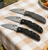 8cr14 Stainless Steel Folding Pocket Knife with Fiberglass Handle - 9.7cm Sheepsfoot Blade EDC Outdoor Tool