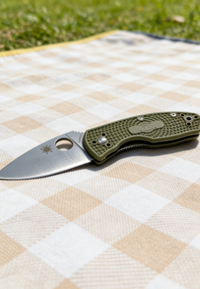 8cr14 Stainless Steel Mini Folding Pocket Knife with Fiberglass Handle - 6.2cm Sharp Pointed Blade EDC Outdoor Tool