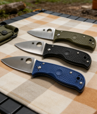 3-Piece C69 8cr14 Stainless Steel Folding Pocket Knife Set with Fiberglass Handle - 7.5cm Blade EDC Outdoor Cutting Tools