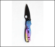 Iridescent Handle Folding Knife Portable Stainless Steel Pocket Knife M390 Blade Daily EDC Outdoor Package Opener Tool