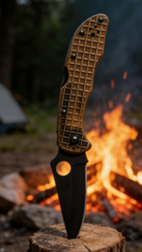 8cr14 Stainless Steel Folding Pocket Knife with PEI Handle - EDC and Outdoor Cutting Tool