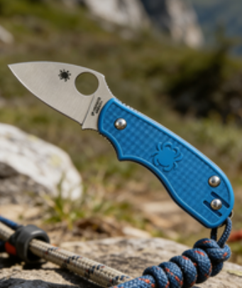 8cr14 Stainless Steel Mini Folding Pocket Knife with Fiberglass Handle - 4.5cm Sharp Pointed Blade EDC Outdoor Tool