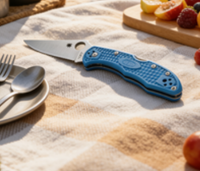 6-Piece 8cr14 Stainless Steel Folding Pocket Knife Set with Fiberglass Handle - EDC and Outdoor Cutting Tools