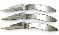 3 Styles 8cr14 Stainless Steel Folding Pocket Knife Set - Versatile EDC and Outdoor Cutting Tools