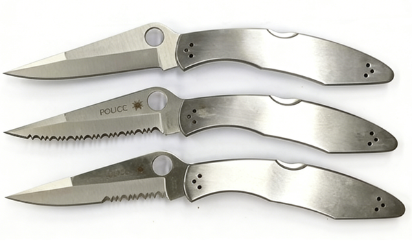 3 Styles 8cr14 Stainless Steel Folding Pocket Knife Set - Versatile EDC and Outdoor Cutting Tools