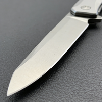 CRKT JJ028C Folding Knife - D2 Tool Steel Blade & Titanium Handle | Water Drop Ultra-Lightweight 45g EDC Knife