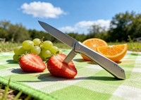 CRKT JJ028C Folding Knife - D2 Tool Steel Blade & Titanium Handle | Water Drop Ultra-Lightweight 45g EDC Knife