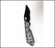 Painted Handle Folding Knife Portable Stainless Steel Pocket Knife Outdoor EDC Blade Daily Package Opener Tool
