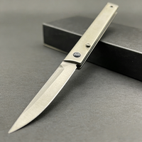 JJ097 ultra-light titanium folding knife with 9Cr steel blade. 60g EDC knife with ball bearing system. Perfect for outdoor, camping, and collection.