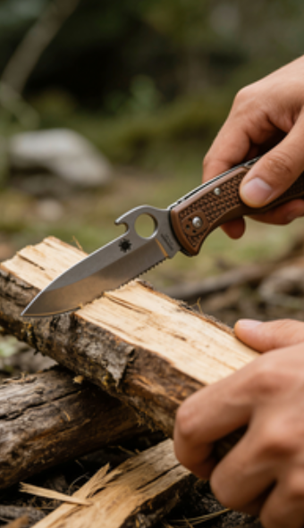 3-Piece 8cr14 Stainless Steel Folding Pocket Knife Set with Fiberglass Handle - EDC and Outdoor Cutting Tools