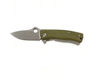 8cr14 Stainless Steel Folding Pocket Knife with Linen + Steel Handle - 8.5cm Drop Point Full Edge/Serrated Blade EDC Outdoor Tool