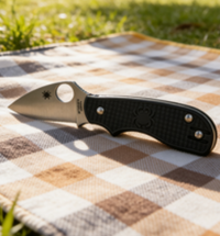 8cr14 Stainless Steel Mini Folding Pocket Knife with Fiberglass Handle - 4.5cm Sharp Pointed Blade EDC Outdoor Tool