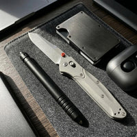 940 Titanium EDC Folding Knife | 9Cr Steel Blade, Ball Bearing Pivot, Liner Lock Pocket Knife for Outdoor & Collection