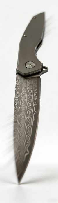 JJ088 Damascus Folding Knife