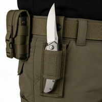 CRKT JJ110 Folding Knife - Damascus Steel Blade with Titanium Handle | Premium EDC Pocket Knife
