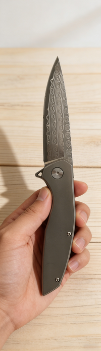 JJ088 Damascus Folding Knife